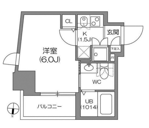 アジールコート中野坂上-205