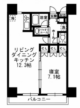 レジディア月島Ⅲ-1203