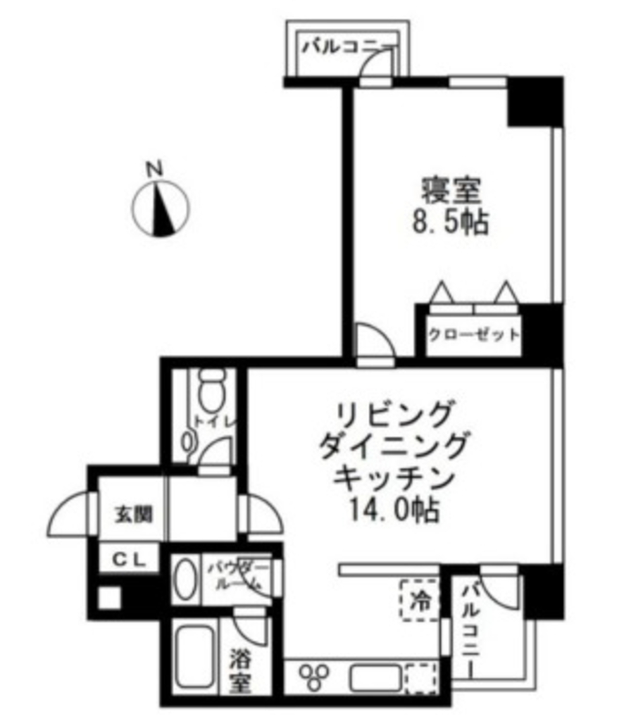 レジディアタワー麻布十番-1701