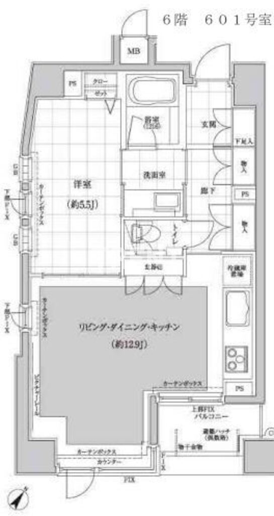 レジデンシャルスター早稲田UB-601