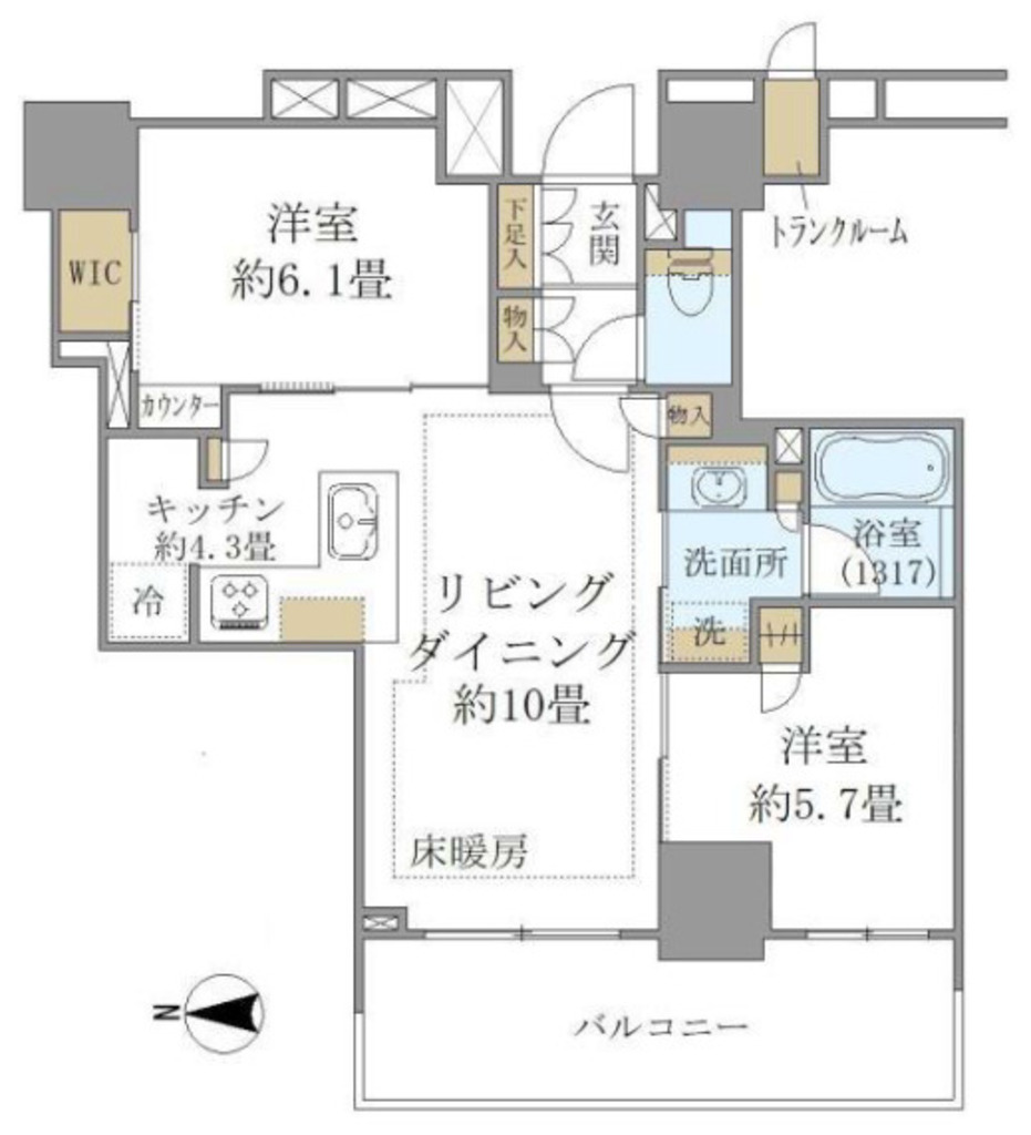 ブリリアタワー上野池之端【Brillia Tower 上野池之端】-2502