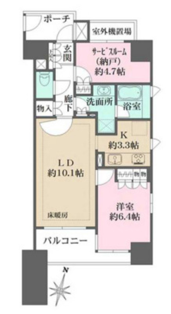 パークハウス新宿若松町-805