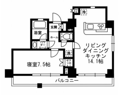 レジディア月島Ⅲ-1204